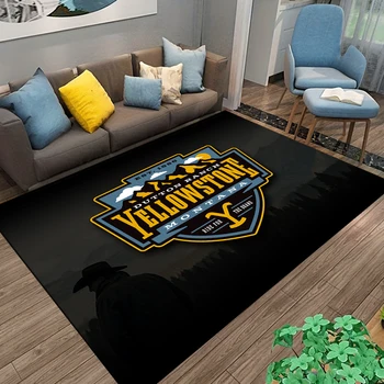 Коврик с логотипом Movie Yellow-stone Большой, Ковры для гостиной, украшения дивана в спальне, коврики для детских игр alfombras