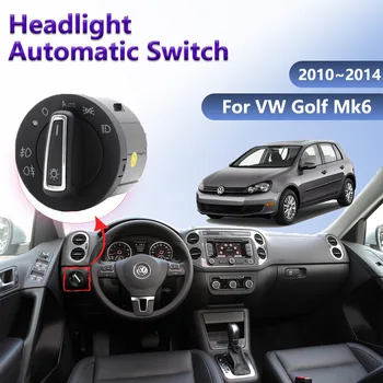 Переключатель автомобильных фар для Volkswagen Golf Mk6 VW Vento Variant 6 2010 ~ 2014 Фара, автоматический датчик освещенности, Ремонт Интерьерных аксессуаров