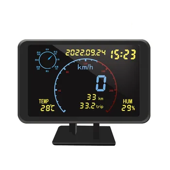 DC5-24V Автомобильный GPS, многофункциональный спидометр, HUD, головной дисплей, Компас, высота, температура, влажность