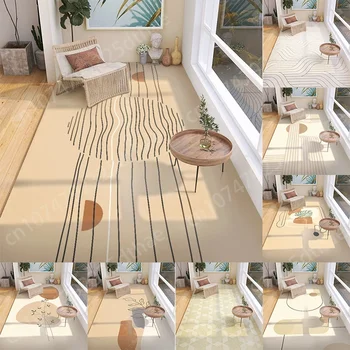 Ковер в японском стиле для гостиной, противоскользящий Длинный напольный коврик для балкона, домашний прикроватный декоративный коврик большой площади, кухонные коврики для ног