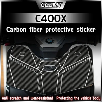 Наклейка из углеродного волокна 6D износостойкая солнцезащитная водонепроницаемая пленка для защиты кузова от износа Для BMW C400X c400x