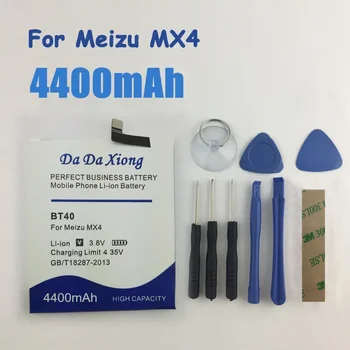 Аккумулятор BT40 емкостью 4400 мАч высокого качества для Meizu MX4 MX 4 M460 M461