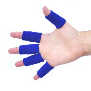10 шт Баскетбол волейбол спортивные пальчиковые охапки Вязаные Пальчиковые суставы скользящие эластичные пальчиковые инструменты Защитные Колпачки для пальцев