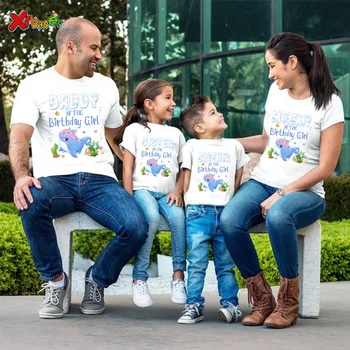 Одинаковые комплекты для семейных летних каникул, Одинаковые футболки для всей семьи, Летняя Детская футболка с изображением Кита, Одежда для женщин, Одежда для девочек