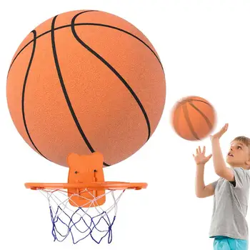 Прыгающий Немой Мяч Крытый Бесшумный Баскетбол Пенопластовый Баскетбол Бесшумный Мягкий Мяч Отскакивающий Баскетбольный Мяч Спортивная Игрушка