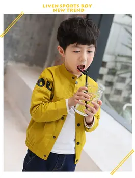 Весенняя и осенняя одежда для мальчиков, новая куртка, детская бейсбольная одежда в иностранном стиле, корейская версия повседневного пальто с надписью