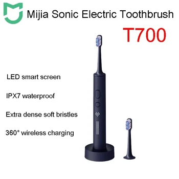 Звуковая электрическая зубная щетка MIJIA T700 Для отбеливания зубов Ультразвуковая вибрация Щетка для чистки полости рта Smart APP СВЕТОДИОДНЫЙ дисплей