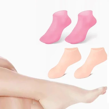 Высокоэластичные силиконовые увлажняющие перчатки, носки-ванночки для ног, Водонепроницаемые наборы отшелушивающих масок для ухода за руками и ногами с защитой от сухих трещин