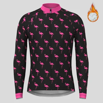 Flamingo Мужская Зимняя Термальная Флисовая Велосипедная Майка С Длинным Рукавом Куртки Велосипед MTB Пальто Дорожный Велосипед Спортивная Одежда