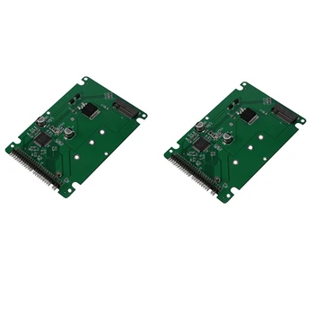 2X M.2 NGFF B + M Ключ SATA SSD К 44-Контактному 2.5 IDE Конвертеру-Адаптерной Карты С Чехлом