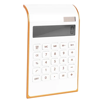 Калькулятор, тонкий элегантный дизайн, офисная / домашняя электроника, настольный калькулятор с двойным питанием, солнечная энергия, 10 цифр, наклонный ЖК-дисплей Di