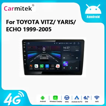 9-дюймовый автомобильный радиоприемник для Toyota VITZ yaris 1999-2005 автомобильный DVD GPS навигация стерео Carplay 2 Din центральный мультимедийный Android автомобиль