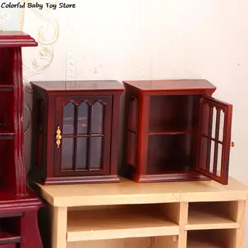 Миниатюрный кукольный домик 1: 12, настенный шкаф, Подвесной органайзер для хранения, шкаф, Домашняя мебель, Декор, Игрушки, аксессуары для кукольного дома