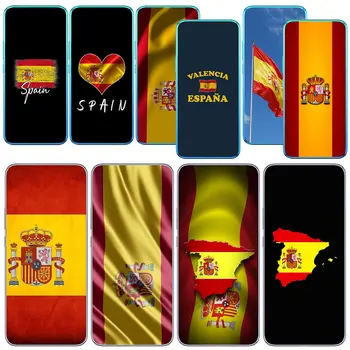 Флаг Испании Желто-Красный Чехол Для Телефона Samsung Galaxy A04 A14 A23 A34 A54 M23 M33 M52 M53 M30S M31 M51 M21 Мягкий Корпус