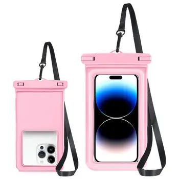 Плавающий чехол для мобильного телефона, плавающая губка, подводная защитная сумка для мобильного телефона, прозрачная с уплотнительными полосками и шнурком для пляжа