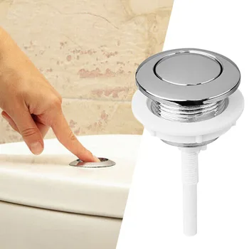 1 шт. 38 мм Кнопка для унитаза в ванной с одной кнопкой смыва Кнопки для бачка для туалетной воды ABS, защищенный от коррозии Универсальный аксессуар для ванной комнаты