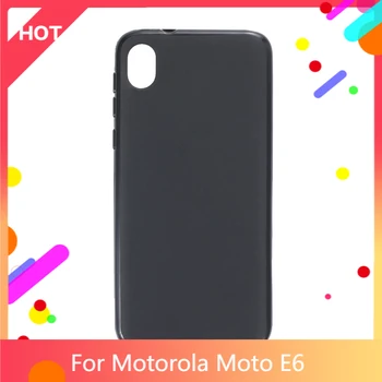 Чехол Moto E6 Матовая мягкая силиконовая задняя крышка TPU для Motorola Moto E6 Чехол для телефона Тонкий противоударный