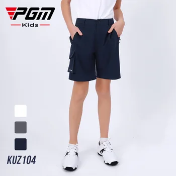 Шорты для гольфа для мальчиков PGM, детская повседневная спортивная одежда, Повседневная одежда для пригородных поездок, костюм, летние детские штаны с эластичной резинкой, KUZ104