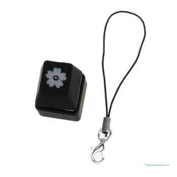Cherry Blossom, механическая клавиатура с подсветкой, брелок для ключей, подарок для взрослых, прямая поставка