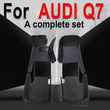 Автомобильные коврики для AUDI Q7 (пять мест) 2016 2017 2018 2019 Пользовательские автомобильные накладки для ног автомобильные ковровые покрытия аксессуары для интерьера