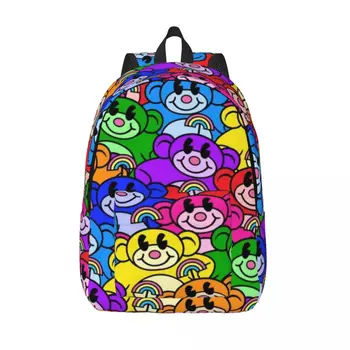 Рюкзак с мультяшными Радужными обезьянами, красочные Животные, рюкзаки для улицы, унисекс, дизайнерские школьные сумки с принтом, рюкзак Kawaii