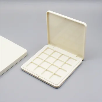 Коробка для теней для век Пластиковая квадратная 9-цветная пустая пластина для глаз, прозрачная    