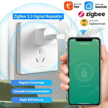 Tuya Smart Life ZigBee 3,0 Ретранслятор Сигнала USB Удлинитель Усилитель Сигнала Автоматизации Умного Дома для Шлюза ZigBee ZigBee2MQTT