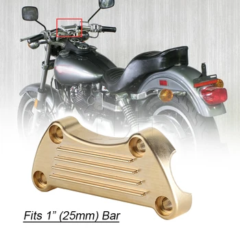 Запчасти для мотоциклов Зубчатый Зажим Для Стояка Руля Harley Low Rider FXS Softail Convertible Deuce Deluxe 1 