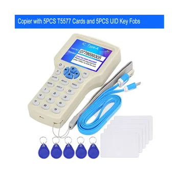 RFID Считыватель Писатель Дубликатор 10 Частотный Программатор Смарт-карт NFC 125 кГц 13,56 МГц Зашифрованный Декодер С Возможностью Записи Ключа