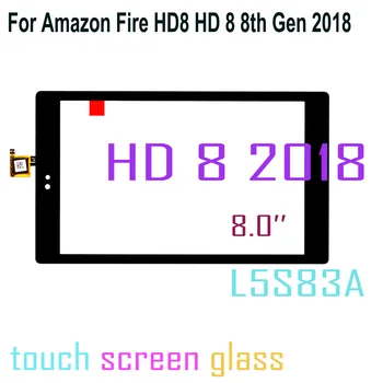 8 ‘Для Amazon Fire HD8 HD 8 8th Gen 2018 L5S83A Сенсорный Экран Дигитайзер Стеклянная Панель Замена Экрана