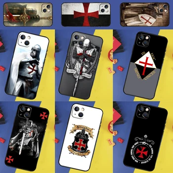 Задняя крышка Knights Templar Для iPhone 13 12 11 14 15 Pro Max XS X XR 8 7 Plus SE 2020 12 13 Мини-Чехол Для Телефона