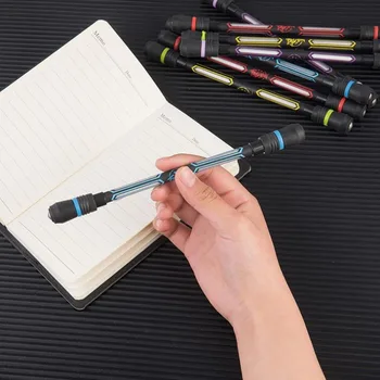 Профессиональная вращающаяся световая ручка с нескользящим покрытием 21 см для соревнований Champion, Креативная подарочная игрушка, школьные принадлежности