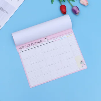 Ежемесячный планировщик, декоративный органайзер формата А4, календарь, записная книжка, конфеты, еженедельный ежедневник, блокнот для заметок (случайный цвет)