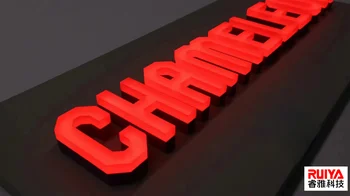 Серия Chameleon Luminous—фронтальная светящаяся красная панель и украшение торгового центра, подарочная дверная вывеска