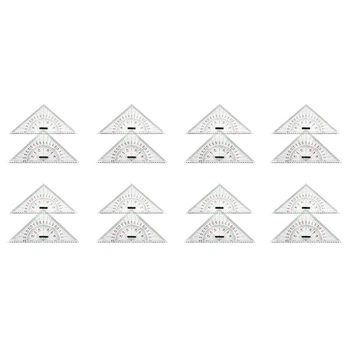 Треугольная линейка с 16-кратным рисунком диаграммы для рисования корабля 300-миллиметровая масштабная треугольная линейка