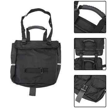 Новая Портативная седельная сумка Съемный Багажник с нейлоновым ремнем Багажник 1 шт. Регулируемое Заднее сиденье Двойные корзины