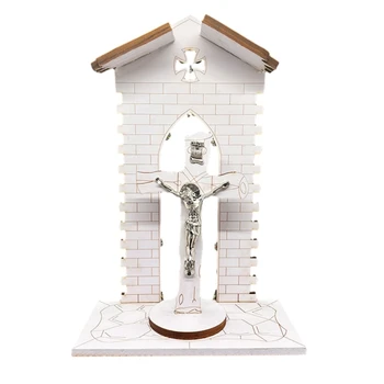 Религиозная статуэтка Веры, фигурка Христа, Распятие, украшения для дома