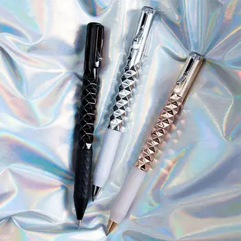 Гелевая ручка с черными чернилами 0,5 мм, креативный тренд, геометрическая деформация, Нейтральная ручка, противоскользящая Мягкая ручка, канцелярские принадлежности для студентов
