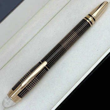 Высококачественная Роскошная Шариковая Ручка-Роллер MB с Металлической Черной Решеткой и Серийным номером Classic Stationery Star Walk NDL33966L