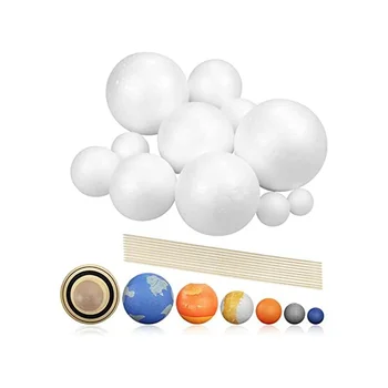 Набор для проекта Солнечной системы, PlanetModel Crafts, 14 шариков из полистирола разного размера для школьных научных проектов