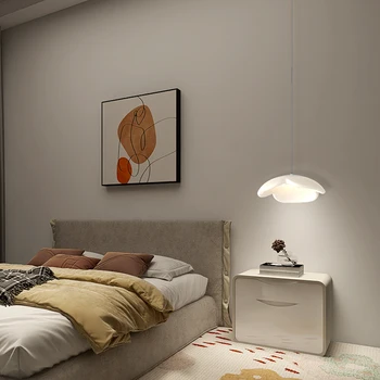 Прикроватная лампа для спальни в скандинавском стиле, креативный трендовый цветочный светильник, роскошная лампа для столовой, простая современная теплая люстра для прихожей
