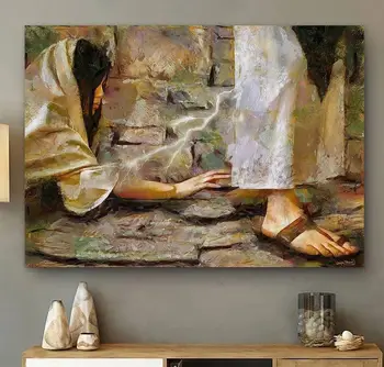 Женщина, Исцеленная Иисусом, Художественная Печать На Холсте, Плакат Для Декора Гостиной, Домашняя Настенная Картина