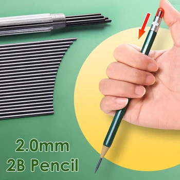 1 комплект механических карандашей 2,0 мм с заправкой для написания эскизов, канцелярские принадлежности для рисования