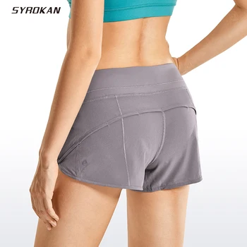 Женские шорты SYROKAN для быстрой сухой тренировки и активного бега 2,5 дюйма