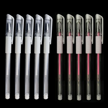 3шт Розово-белая ручка, ручка для кожи, водонепроницаемый гелевый маркер, ручка для микроблейдинга, инструмент для бровей